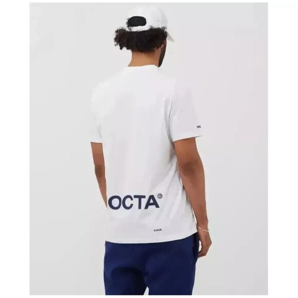 Nike x Drake Nocta Men’s Size Small White Blue Void Cardinal Stock T-Shirt Rare - Picture 2 of 11